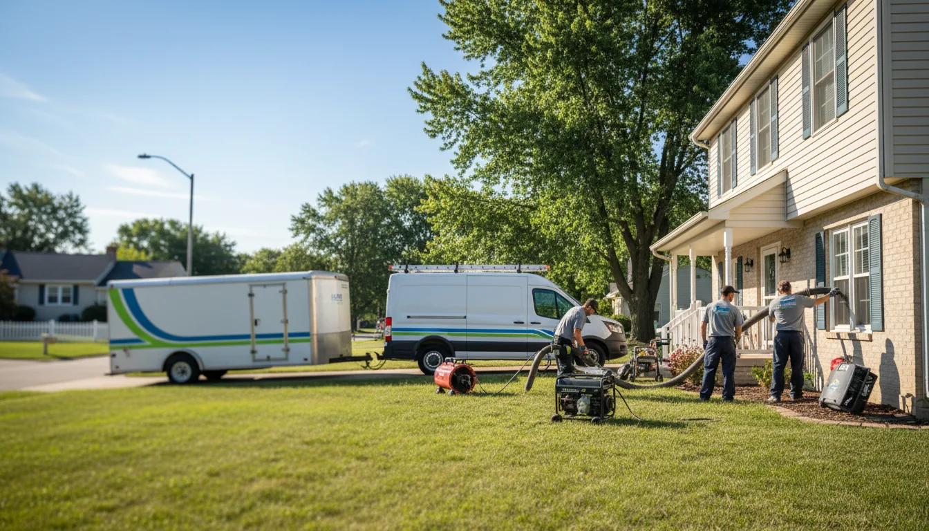 Flooded Basement Restoration And Cleanup With Repair in Howell, MI near me